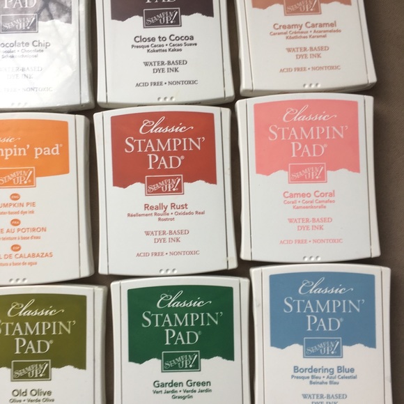 Stampin' Up! Office Set Of 2 Earth Elements Retired Stampin Up Inkpad